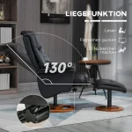 HOMCOM Фотьойл с табуретка, 77 см x 89 см x 110 см - Image 9