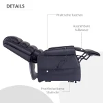 Масажен стол HOMCOM с асистент за изправяне - Image 10