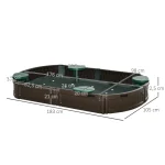 Детски пясъчник Outsunny, включително капак, 4 места - Image 8