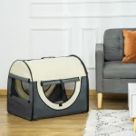 PawHut 70 см сгъваема чанта за домашни любимци, сива - Image 2