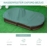 Детски пясъчник Outsunny, включително капак, 4 места - Image 9