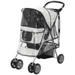 PawHut Кучешка количка за кучета до 10 кг 75см x 45см x 97см - Image 10