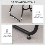 Ратанов стол за отдих Outsunny с табуретка - Image 6