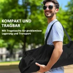 Комплект от 2 сгъваеми стола Outsunny, с подлакътници - Image 9