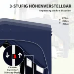 Сгъваема беседка Outsunny 3 x 6 м със странични стени - Image 9