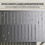 Странична маса Outsunny с ламели, алуминий 90 x 50 x 42 см - Image 10