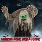 HOMCOM Скелет-призрак, Хелоуинска декорация, Зловещ вой - Image 2