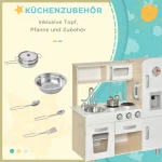 Детска кухня HOMCOM с аксесоари, 74 x 30 x 81 см - Image 7