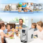 HOMCOM Машина за лед, резервоар за вода 1.2 л, - Image 3