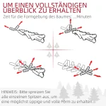 HOMCOM Изкуствена коледна елха, шишарка, 54 x 195 см - Image 4