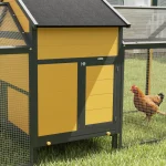 PawHut Кокошарник за малки животни, 2 външни заграждения - Image 3