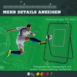 HOMCOM Мрежа за отскок на футбол, регулируем ъгъл - Image 2