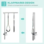 PawHut Сгъваема ръка за груминг на домашни любимци - Image 3