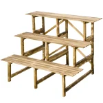 Стълба за растения Outsunny, 3 нива, ела, 100 x 80 x 78 см - Image 7
