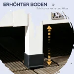 Външна къщичка за котки PawHut, двуетажна - Image 3