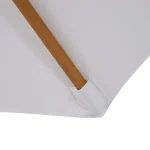 Слънчев чадър Ø 300 см, чадър с UV защита, от дърво - Image 8