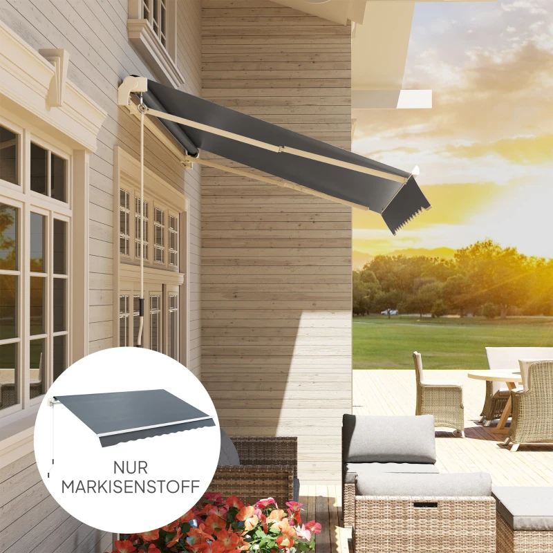 b0zb261956ed1ad4f.jpg Плат за покривало за тента Outsunny с волан, за 3 x 2,5 м - Image 4