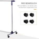 HOMCOM Закачалка за дрехи с колелца, регулируема - Image 8