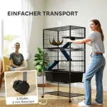 PawHut Клетка за малки животни, с 5 нива, 88 x 48 x 150,5 см - Image 2