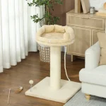 PawHut Дърво за котки с драскалка и котешко легло - Image 2