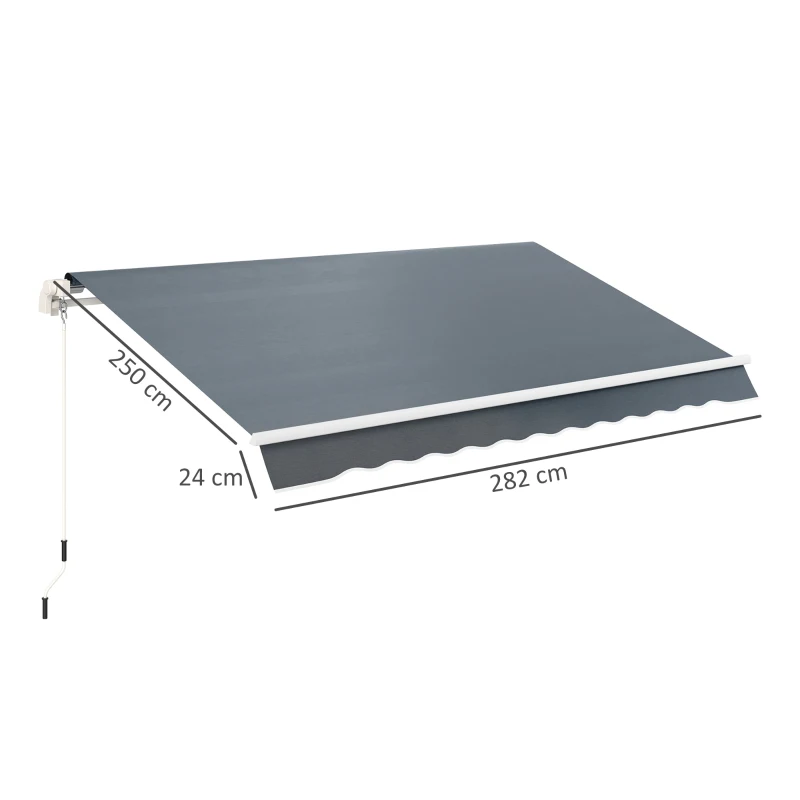 cHw23719564bbeb98.jpg Плат за покривало за тента Outsunny с волан, за 3 x 2,5 м - Image 5