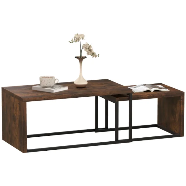 Комплект от 2 масички за кафе HOMCOM, 90 x 48 x 42 см