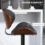 Бар стол HOMCOM, регулируем по височина, въртящ се - Image 4