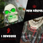 HOMCOM Хелоуинска декорация Скелет на Groundbreaker - Image 9