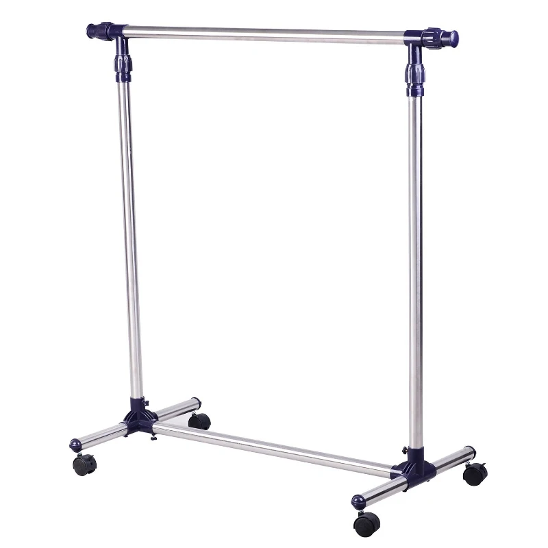 eQh8db19493868877.jpg HOMCOM Закачалка за дрехи с колелца, регулируема - Image 9