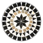 Стойка за растения Outsunny Ø36 x 67 см, каменна мозайка - Image 2