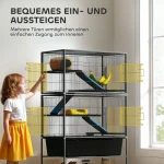 PawHut Клетка за малки животни, с 5 нива, 88 x 48 x 150,5 см - Image 4