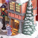 Коледна украса HOMCOM, Коледно селце, 22 светодиода - Image 6