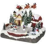 Коледна украса HOMCOM, движещи се кънкьори на лед - Image 6