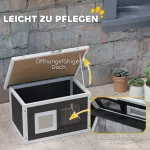 Къщичка за котки и зайци PawHut, с подложка за драскане - Image 8