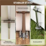 Градински навес Outsunny 3 x 6 м, водоустойчив - Image 6