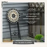 Стойка за растения Outsunny Ø36 x 67 см, каменна мозайка - Image 5