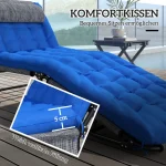 Шезлонг Outsunny, регулируема облегалка на 4 нива - Image 6