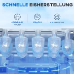 HOMCOM Ледогенератор 29,4 см x 22,2 см x 29 см, черен - Image 4