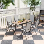 Градинска маса Outsunny, разтегателна, алуминиева 160x80см - Image 6