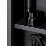 Огледален шкаф Kleankin, шкаф за баня, 3 рафта - Image 5