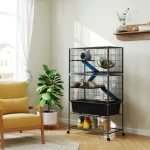 PawHut Клетка за малки животни, с 5 нива, 88 x 48 x 150,5 см - Image 8