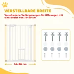 PawHut преграда с вратичка за домашни любимци - Image 7