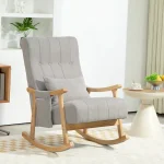 Люлеещ се стол HOMCOM с възглавница, до 120 кг - Image 2