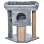 PawHut Дърво за котки 57 см с котешка пещера, до 5 кг - Image 8