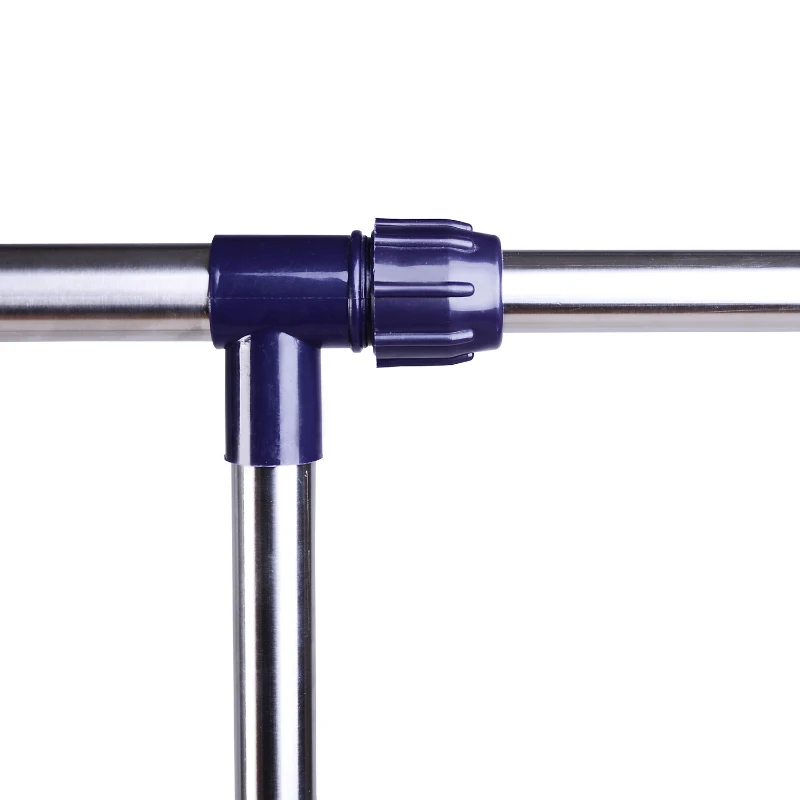 OE465f18a8385fefa.jpg HOMCOM Закачалка за дрехи с колелца, регулируема - Image 6