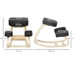 Табуретка за коленичене Vinsetto, ергономична табуретка - Image 6