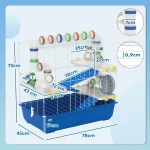 Клетка за хамстери PawHut с 4 нива, с тунелна система - Image 9