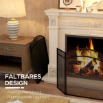 HOMCOM Защитен панел за камина, 96 x 60 см - Image 5