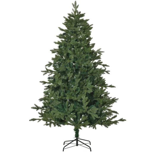 HOMCOM изкуствена коледна елха 1.8 м Ø120 x 180 см