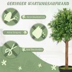 HOMCOM Изкуствен чемшир 90 см изкуствено растение - Image 8